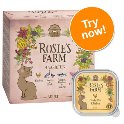 Rosie's Farm Adult Mixed Trial Pack - Trays 4 x 100g (4 varieties)