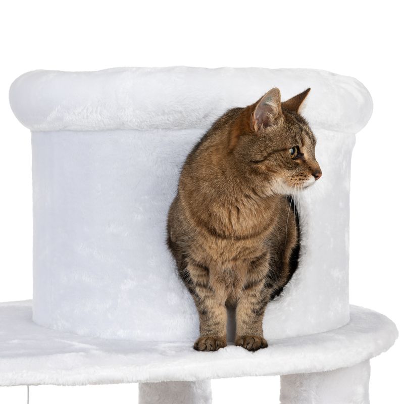 White Tiger XXL Cat Tree White (2 packages)
