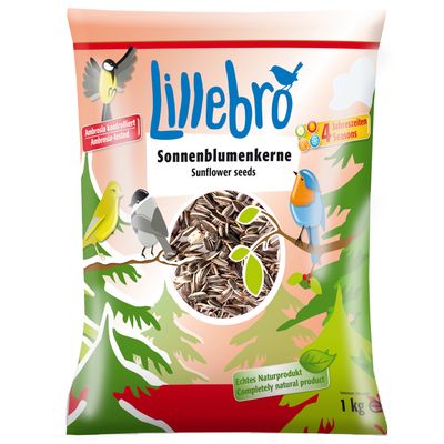 Lillebro Sunflower Seeds for Wild Birds 1kg