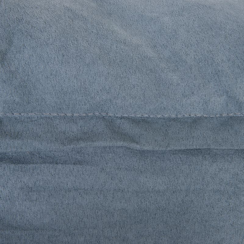 Oval Memory Foam Dog Bed, grey-blue 72 x 50 x 20 cm (L x W x H)