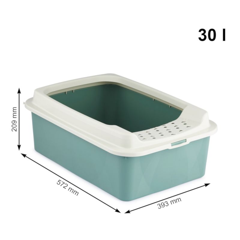 Rotho MyPet Bowl Toilet Eco Bonnie - M Mistletoe Green / White