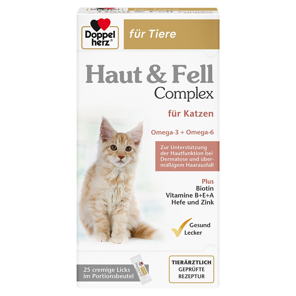 Doppelherz Skin & Fur Complex for cats 25 x 10 g