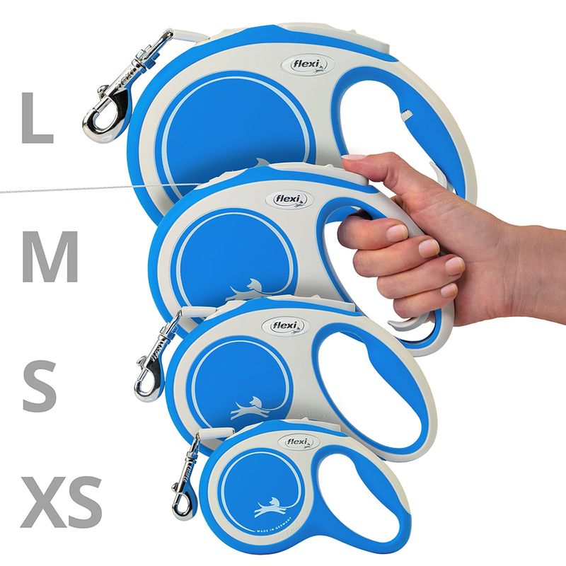 flexi New Comfort Tape Lead Large - 8m Black