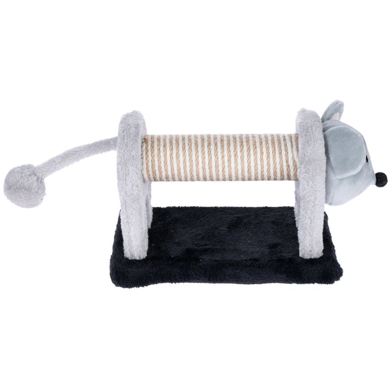 TIAKI mouse scratching post for cats grey / black