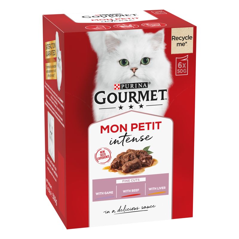 Gourmet Mon Petit 6 x 50g Tuna, Salmon, Trout
