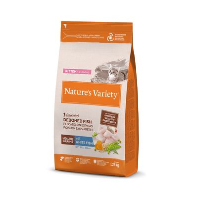 Nature's Variety Healthy Grains Kitten White Fish 1.25kg