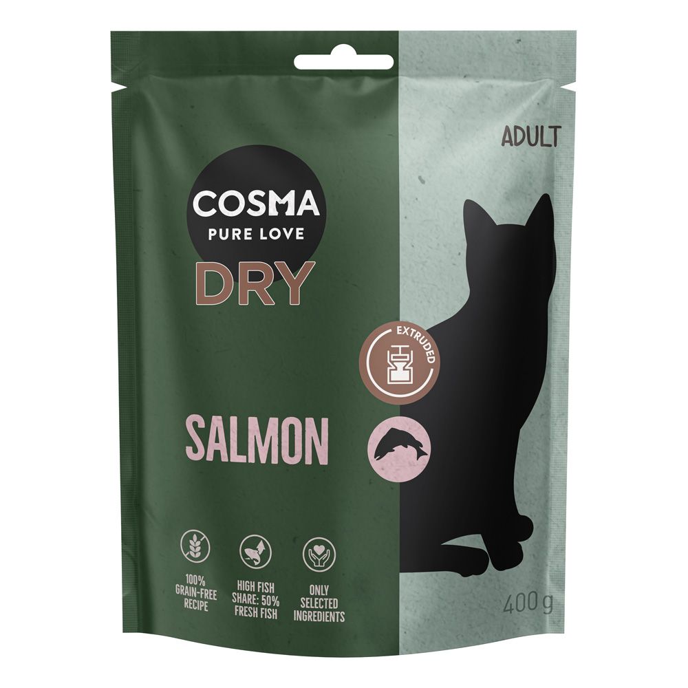 Cosma Extruded Salmon Dry Food 400g