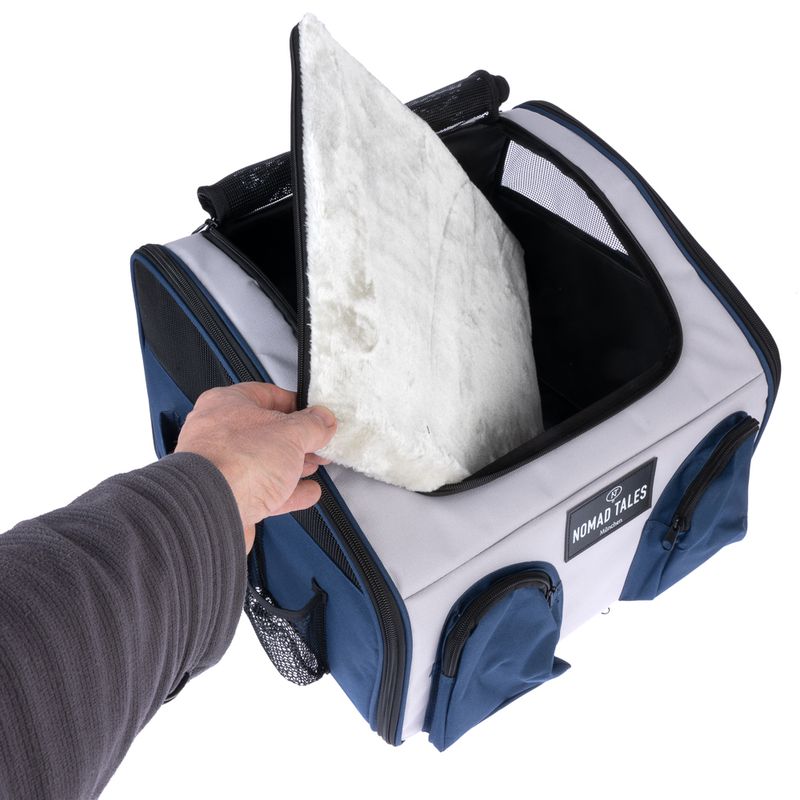 Nomad Tales Spirit Car Seat - Stone/Sapphire approx. 42 x 36 x 33 cm (L x W x H)