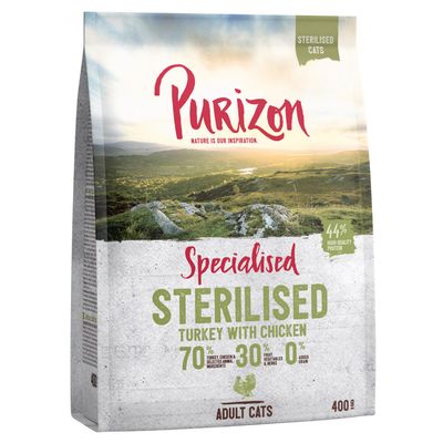 Purizon Adult Sterilised Grain-Free Turkey & Chicken 400g