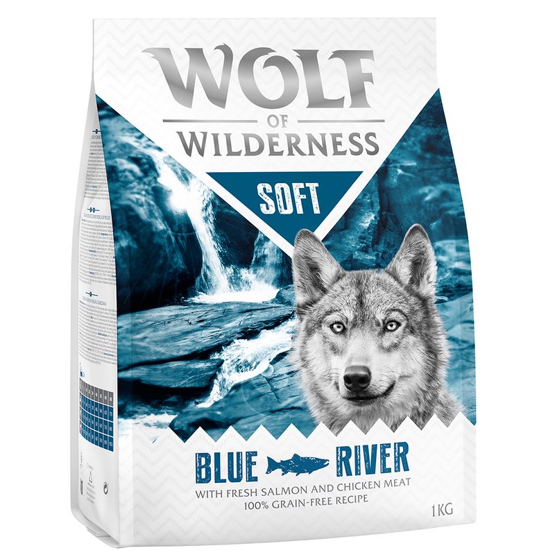 2 x 1kg Wolf of Wilderness Dry Dog Food - Try Now! Adult \