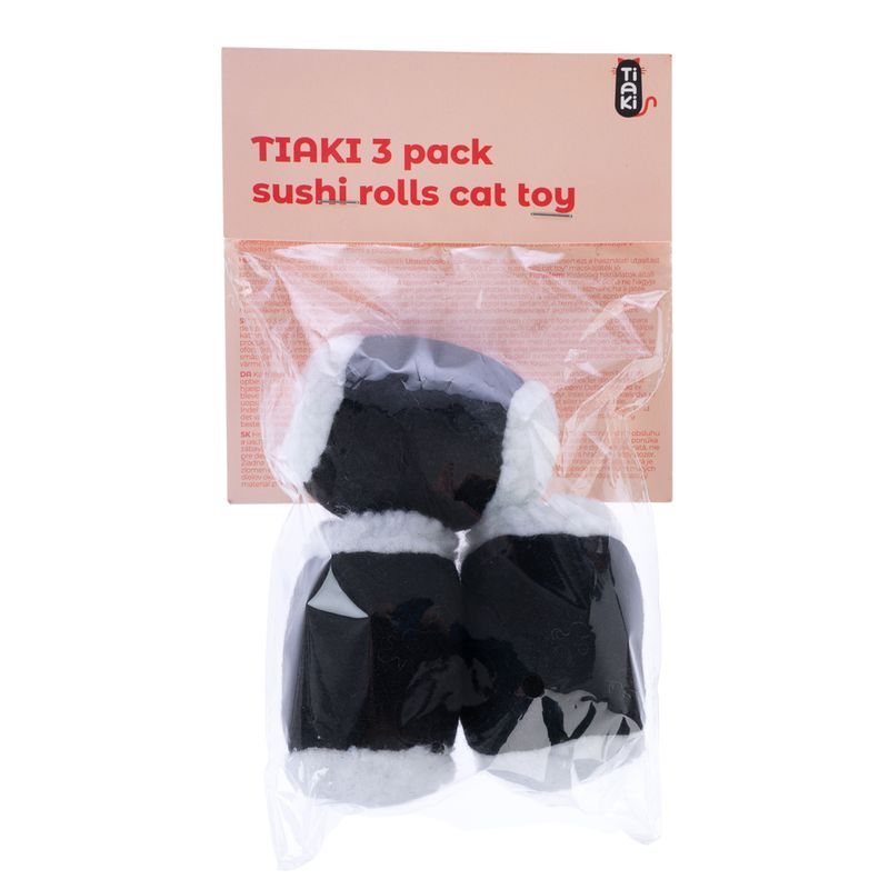 TIAKI Sushi Rolls Cat Toy Set Set of 3 Cushions