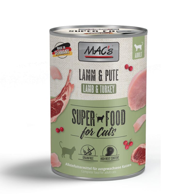 MAC's Cat 6 x 400g Poultry, Beef & Cranberry