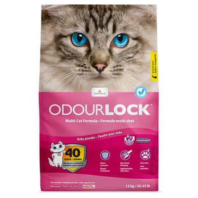 ODOURLOCK Baby Powder Scent Cat Litter 12kg