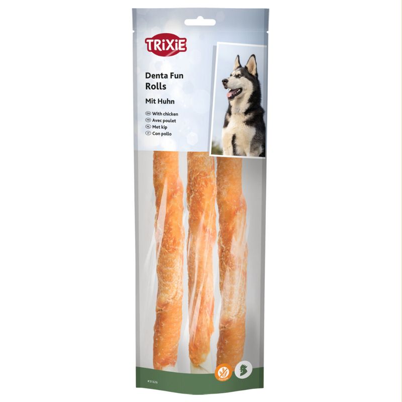 Trixie Denta Fun chew roll chicken Saver Pack: 2 x 240 g