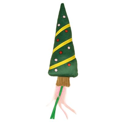 TIAKI Christmas Tree with Ribbon Cat Toy 42 x 10 x 5 cm (L x W x H)