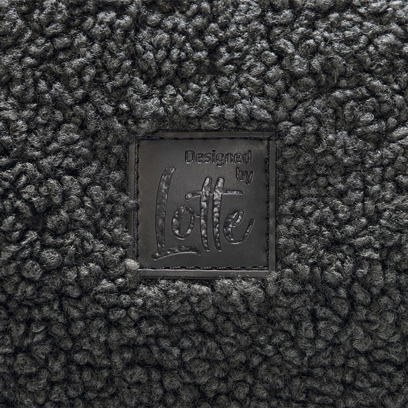 Designed by Lotte Yndis Oval Cushion Charcoal Grey