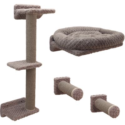 Kerbl Pet Climbing Wall Monte Alpi for Cats Set of 4