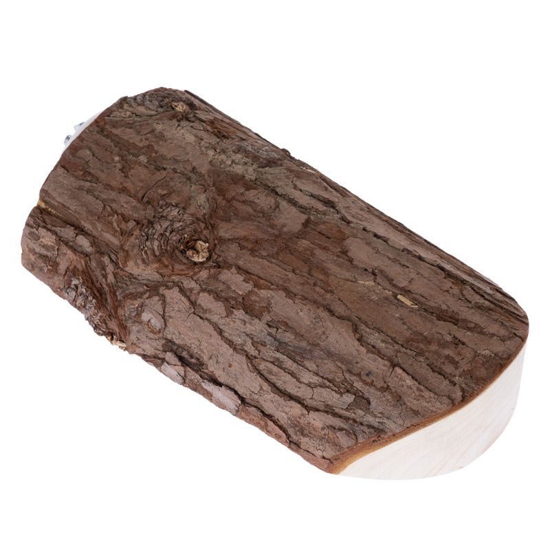 TIAKI Wooden Platform with Bark - Oval approx. 17 x 8 x 4 cm (L x W x H)