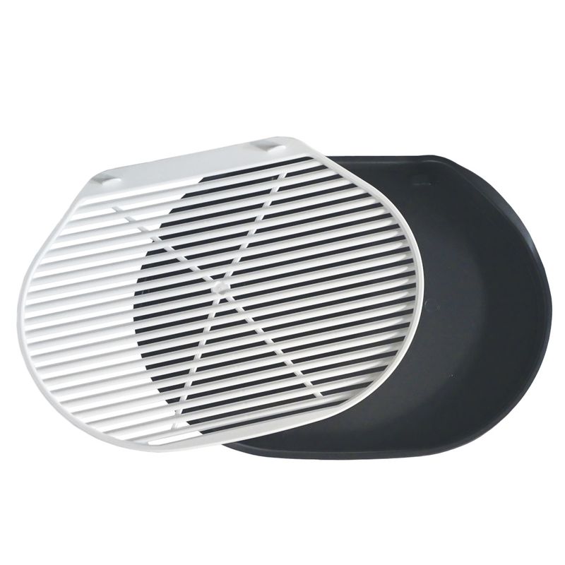 Litter Box Rug - Soft Touch Track Mat Silver