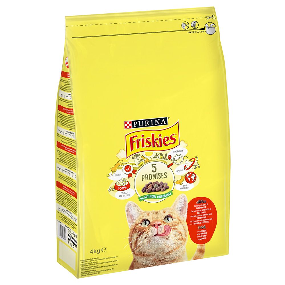 PURINA Friskies Cat with Beef, Chicken and Vegetables 1.5kg