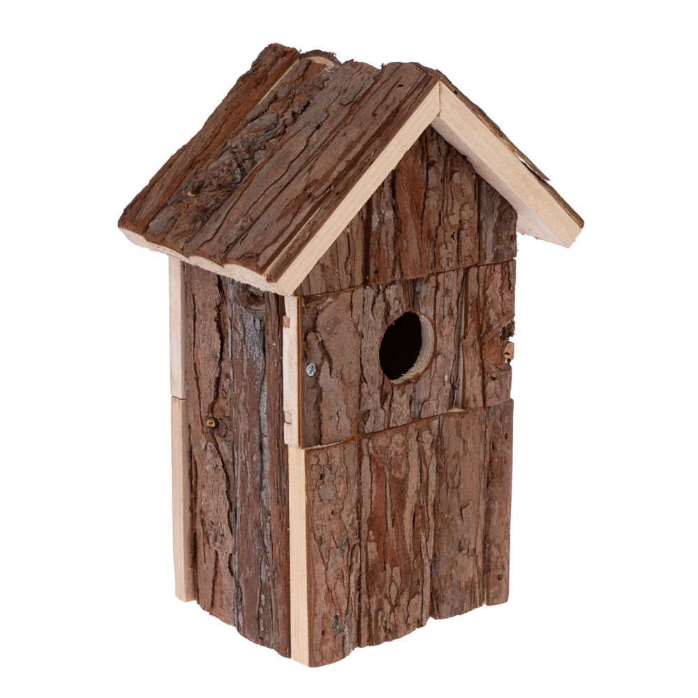 TIAKI log cabin nesting box L 17 x W 12.5 x H 26 cm