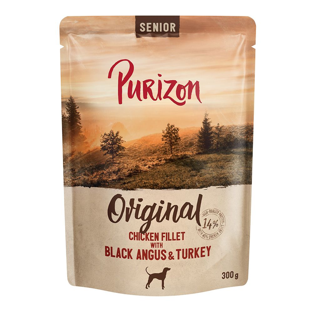 Purizon Senior 6 x 300g Chicken Fillet with Black Angus Beef