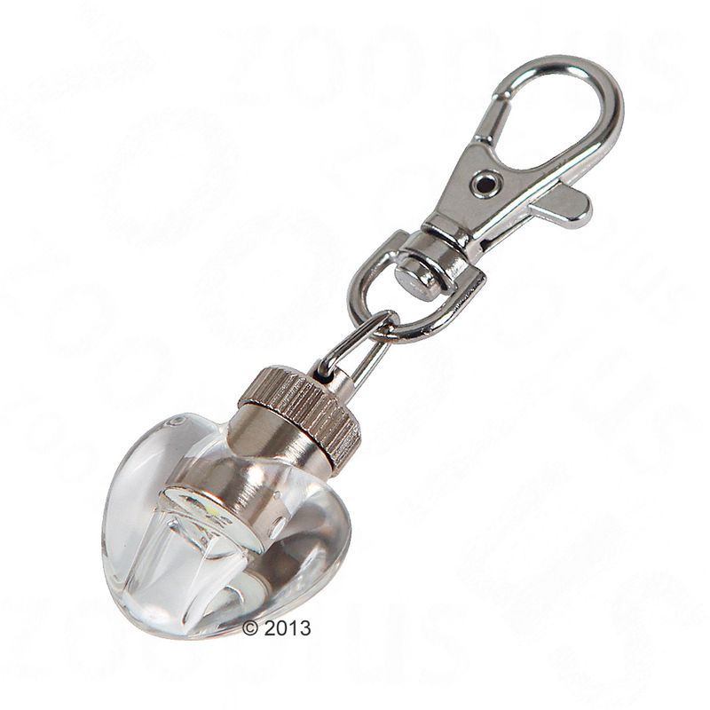 Kerbl Pet Maxi Safe Heart Flashing Pendant Transparent