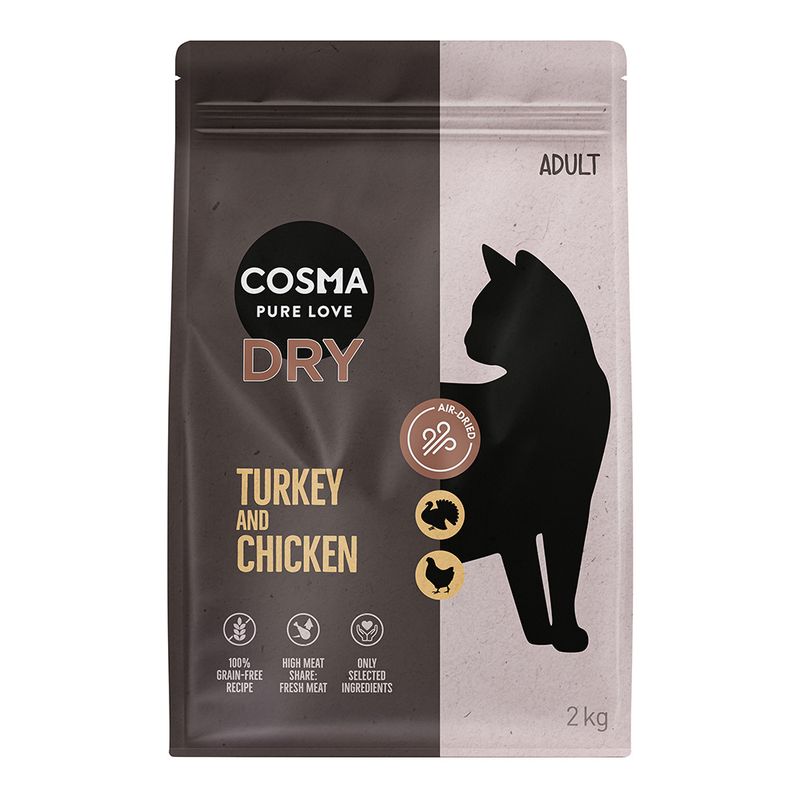 Cosma Turkey & Chicken Dry Food 400g