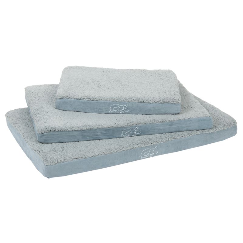 Rectangular Memory Foam Dog Bed - Grey 72 x 50 x 9.5 cm (L x W x H)