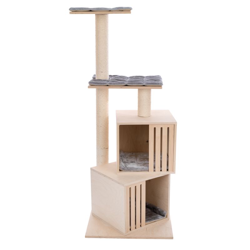 Natural Paradise Silene Cat Tree Light Grey