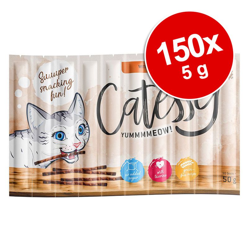 Catessy Sticks Super Saver Pack 150 x 5g with Poultry & Liver