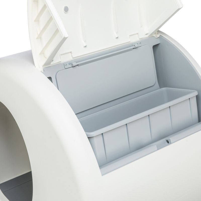 Trixie Self-Cleaning Cat Litter Box White
