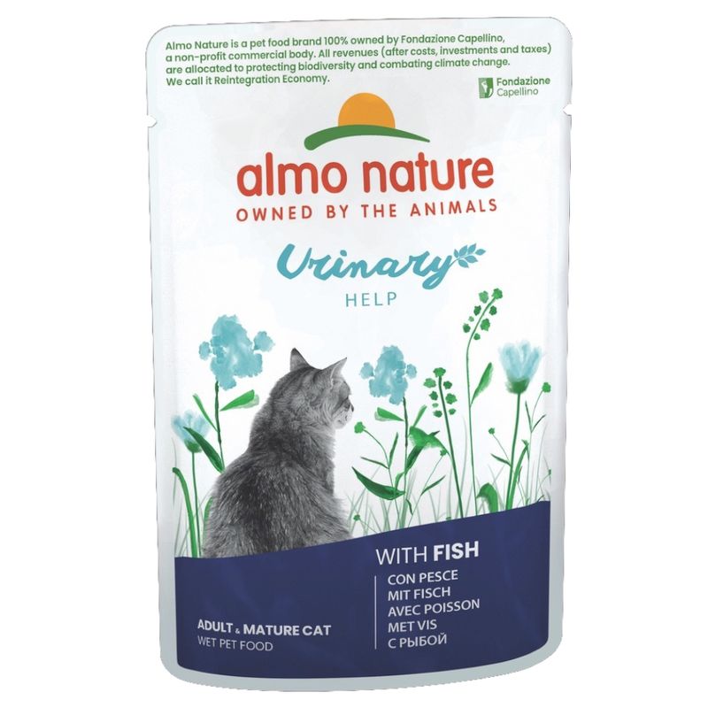 Almo Nature Holistic Urinary Help Pouches 70g Fish (6 x 70g)