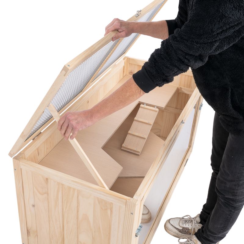 TIAKI Wooden Hamster Cage XL 115 x 50 x 55.3cm (L x W x H)