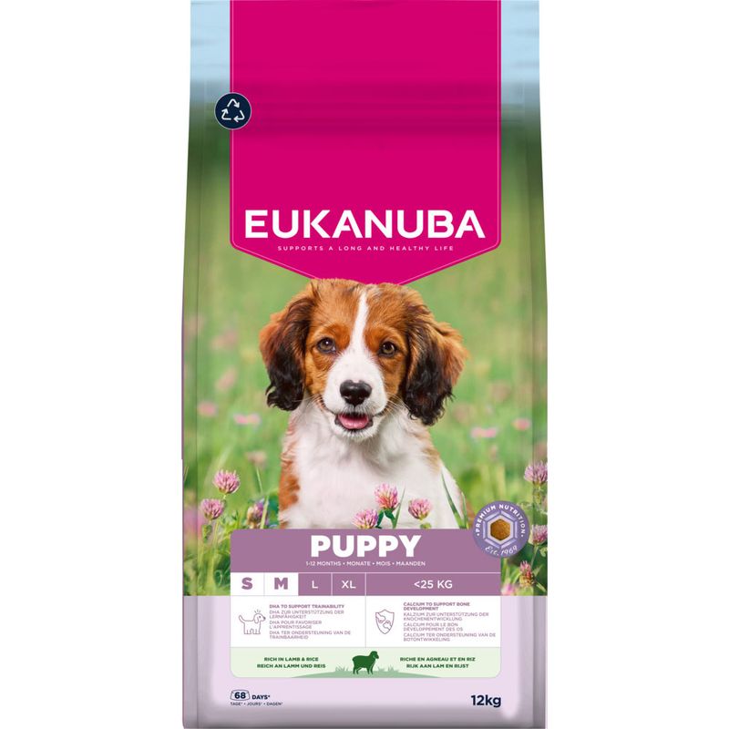 Eukanuba Premium Nutrition Puppy Small & Medium Breed Lamb & Rice 3kg