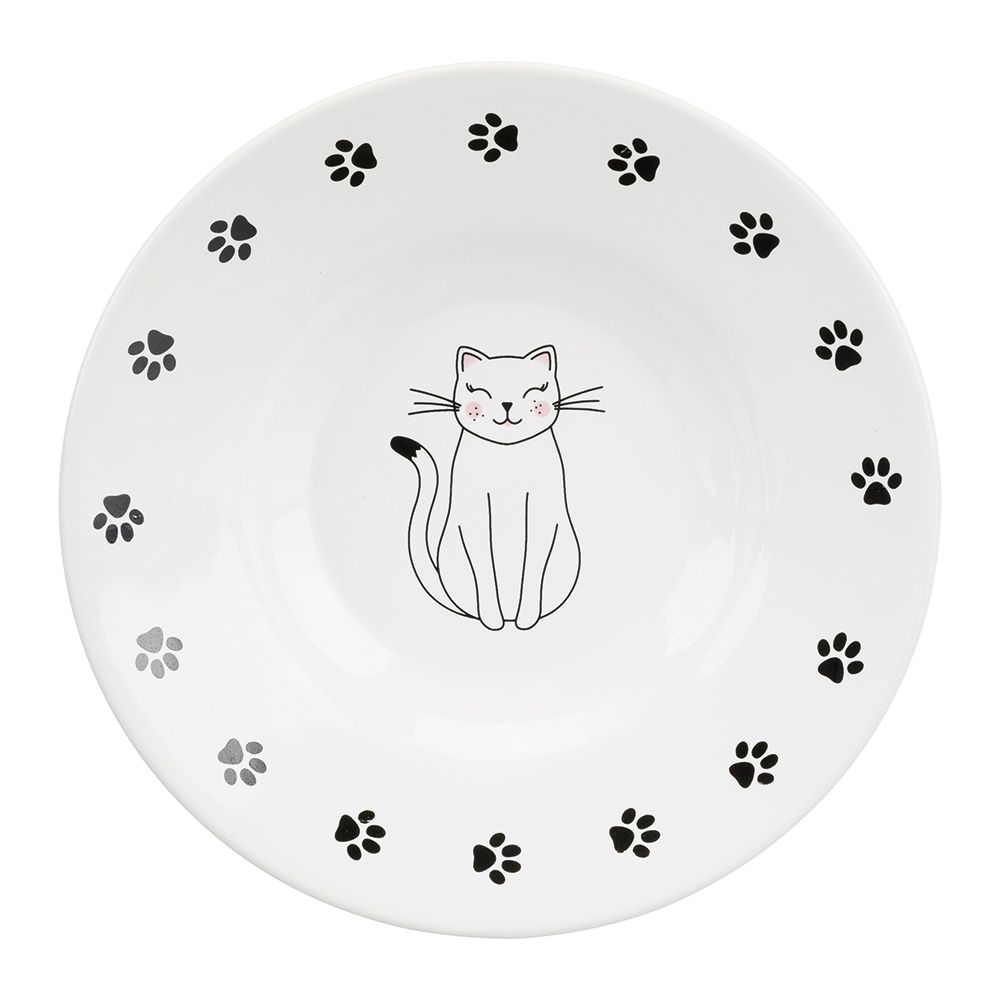 Trixie Ceramic Cat Dish for Short-Nosed Breeds 0.2 litre