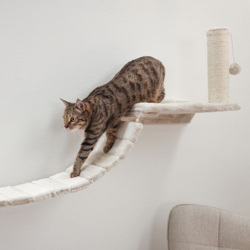 Kerbl Pet Climbing Wall Matterhorn for Cats - Beige Beige - 6-piece Set