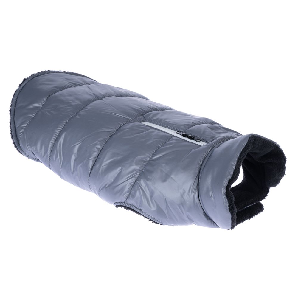 zooplus Basics Dog Coat with Reflective Zip approx. Back Length 30cm