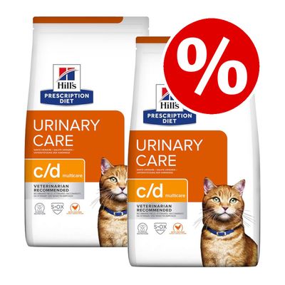 Hill's Prescription Diet Feline Economy Packs c/d Multicare Urinary Care - Chicken (2 x 12kg)