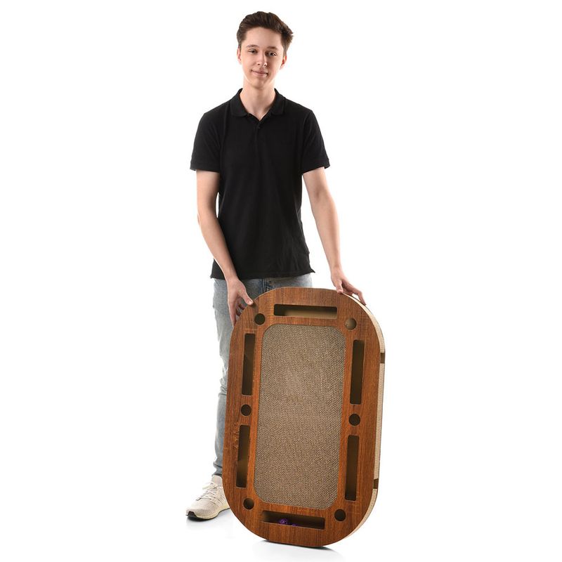 Canadian Cat Company PlayPlate XL Walnut approx. 85 x 54 x 5.8cm (L x W x H)