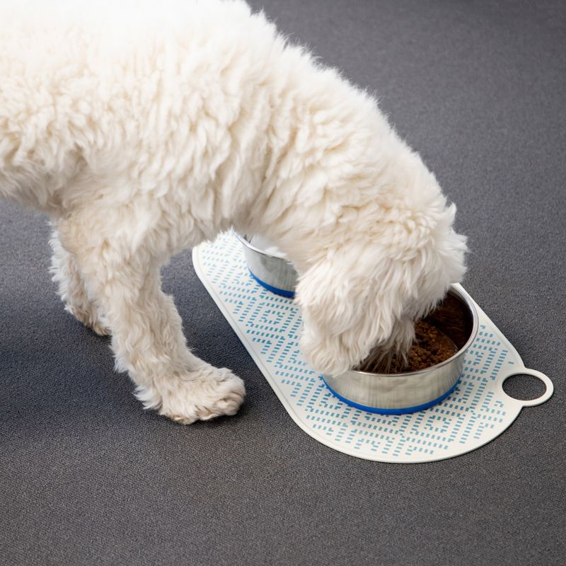 TIAKI Silicone Bowl Mat Green Rhombus L 50 X W 25 cm