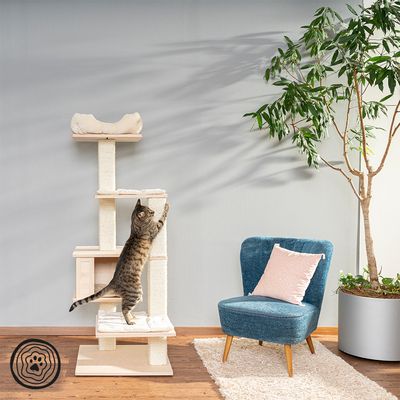 Natural Paradise Scratching Tree - Orchid Vanda L Cream