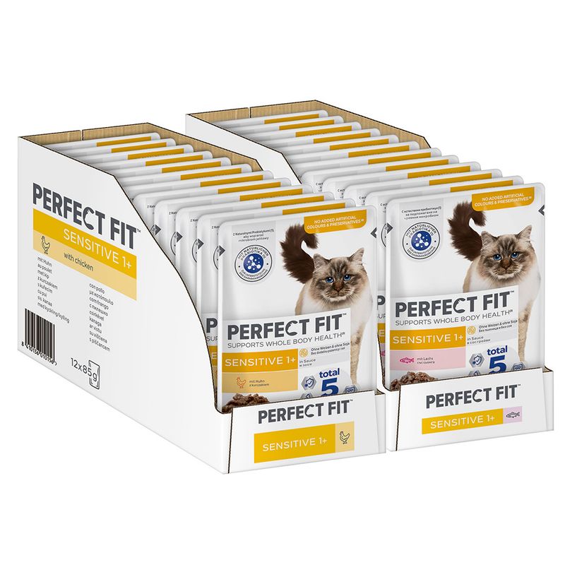 Perfect Fit Sensitive 1+ Pouches Chicken in Sauce (12 x 85g)