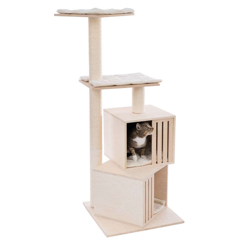 Natural Paradise Silene Cat Tree Light Grey