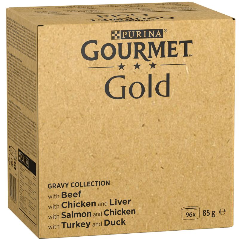 Gourmet Gold Wet Cat Food Jumbo Pack 96 x 85g Tender Chunks in Gravy (96 x 85g)