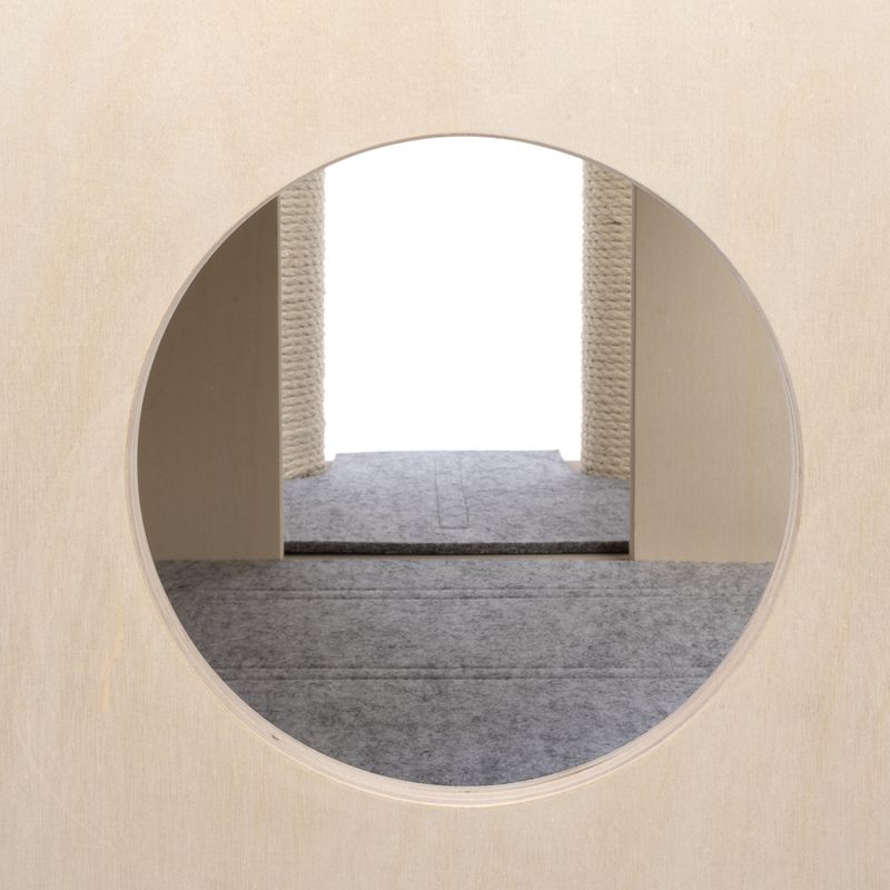 Modern Living Roca Cat Scratching Tree Light Grey