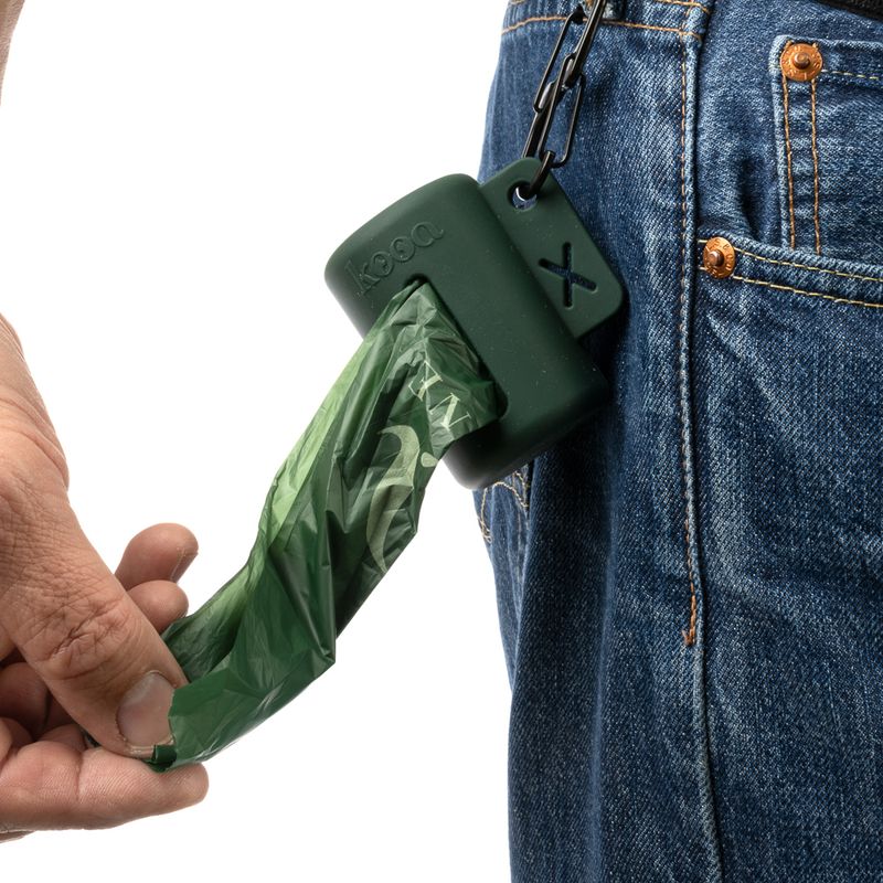 kooa Dog Poop Bag Dispenser 1 Dispenser (incl. 1 Roll of Poop Bags)