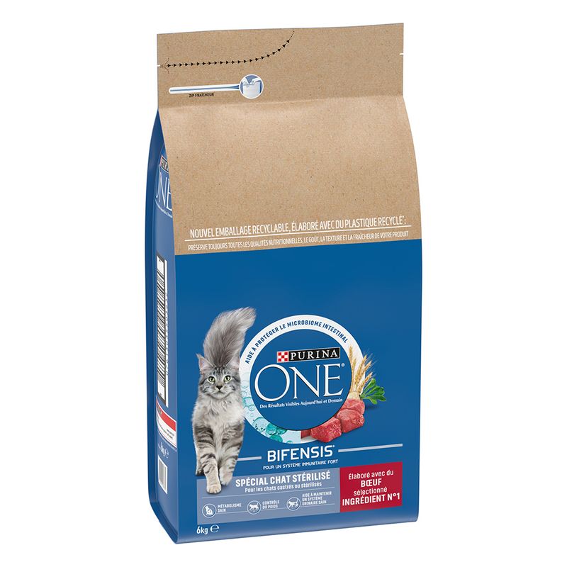 PURINA ONE Cat Sterilized beef, wheat 6 kg