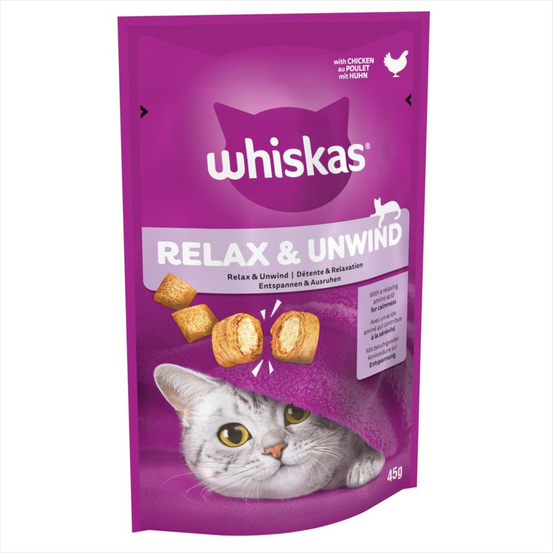 Whiskas Snacks Relax & Unwind Chicken (45g)
