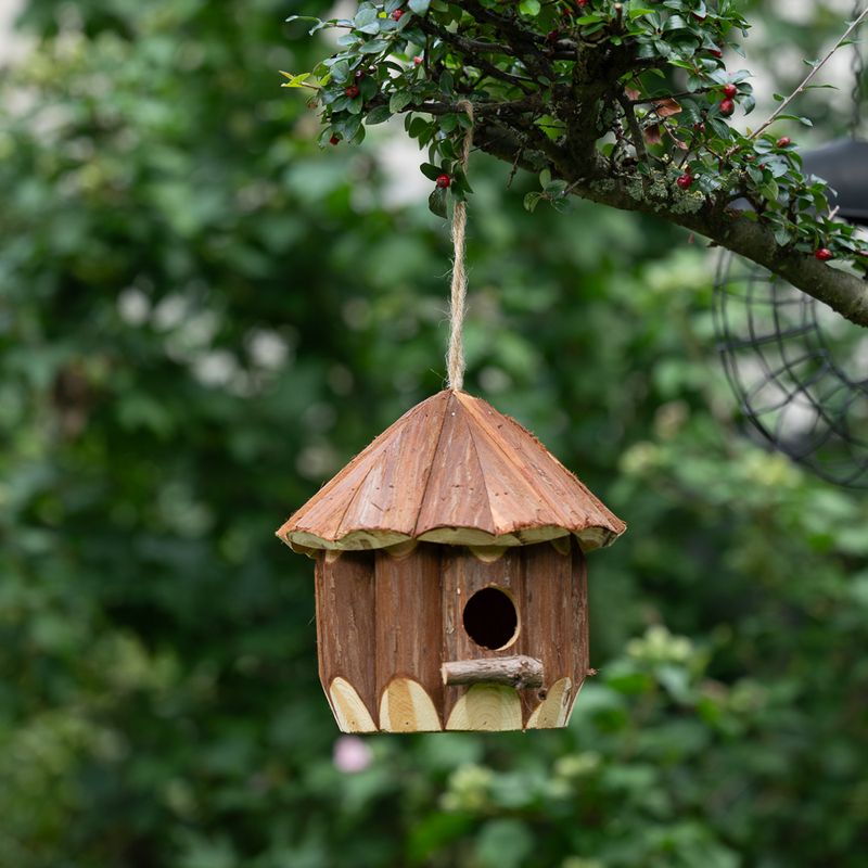 TIAKI Log Cabin Nesting Box approx. 20 x 20cm (diameter x H)